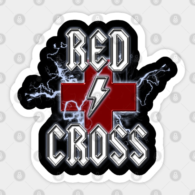 Red Cross Sticker by Eggy's Blackberry Way